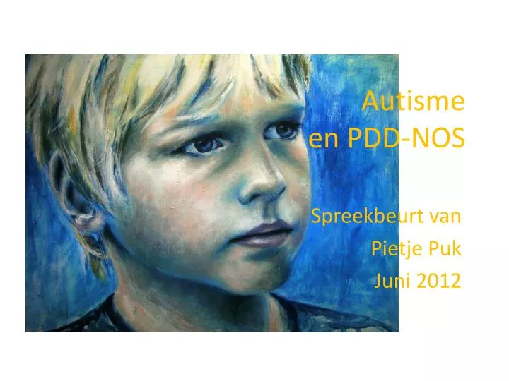 autisme en pdd nos