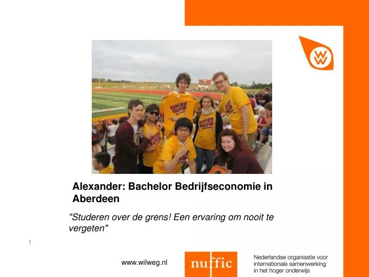 alexander bachelor bedrijfseconomie in aberdeen