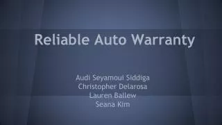 Reliable Auto Warranty