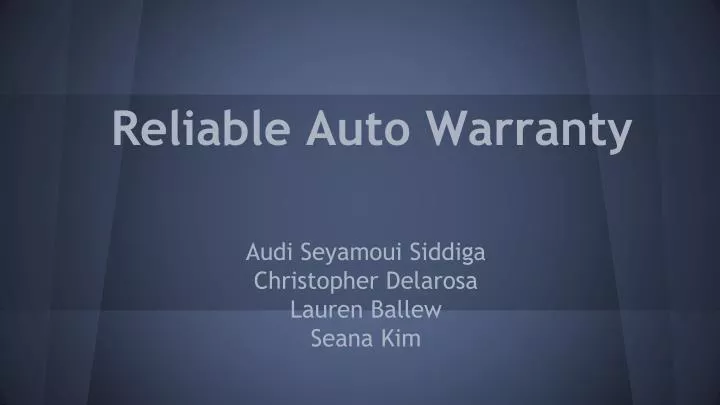 reliable auto warranty