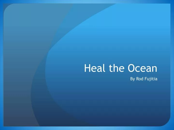 heal the ocean