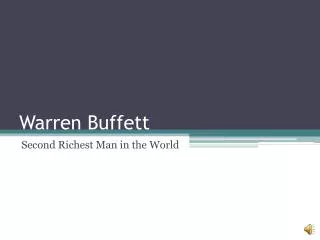 Warren Buffett