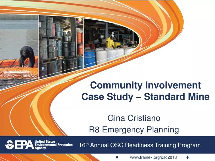 community involvement case study standard mine