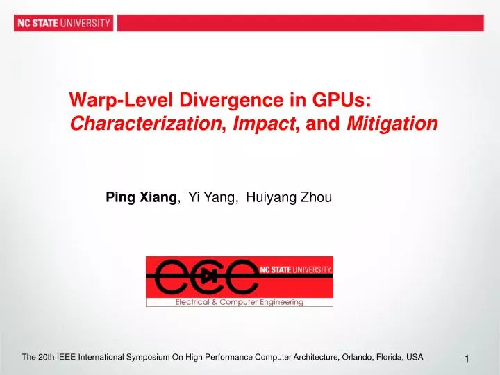 warp level divergence in gpus characterization impact and mitigation