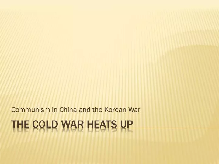communism in china and the korean war