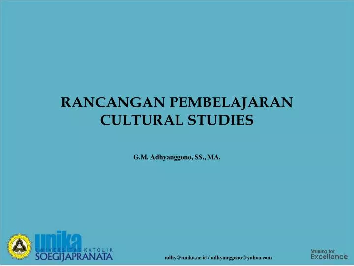 rancangan pembelajaran cultural studies