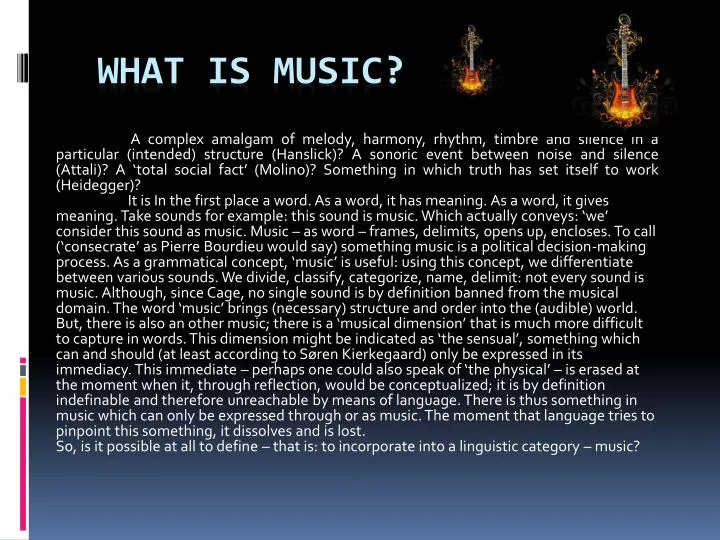 what is music