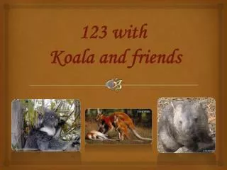 123 with Koala and friends