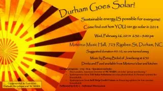 Durham Goes Solar!
