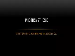 phothsysthesis