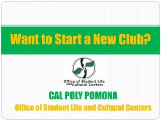 Want to Start a New Club?