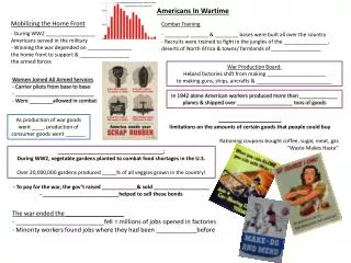 americans in wartime