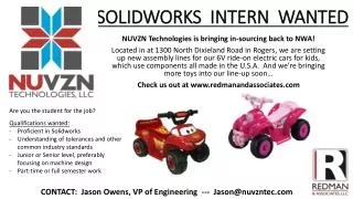 SOLIDWORKS INTERN WANTED