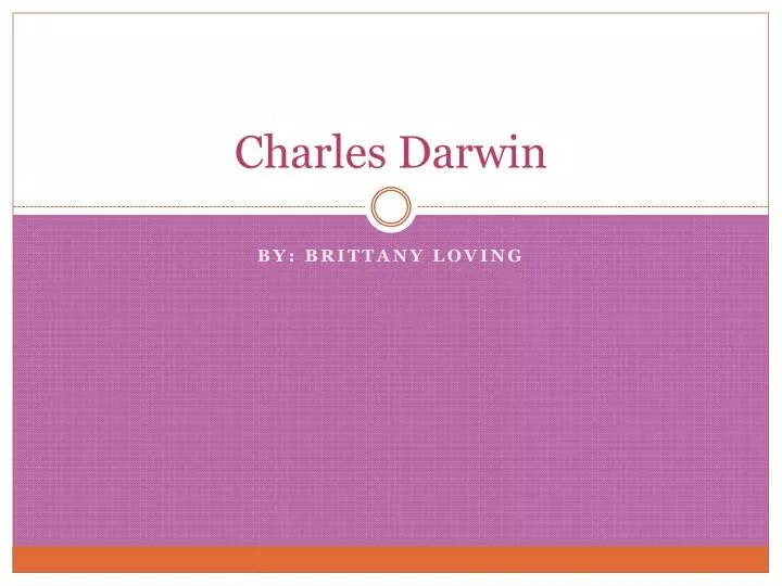 charles darwin