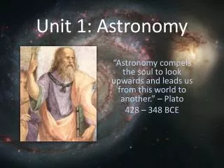 Unit 1: Astronomy