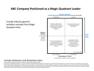 ABC Company Positioned as a Magic Quadrant Leader