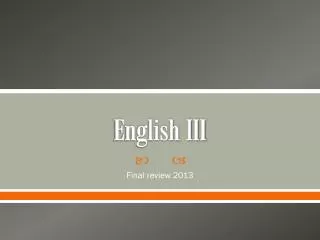 English III
