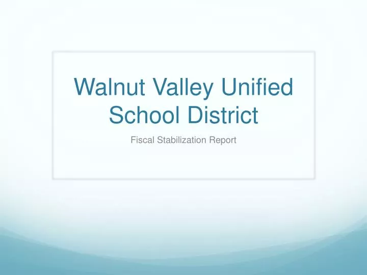 walnut valley unified school district