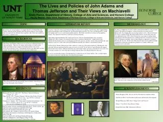 The Lives and Policies of John Adams and Thomas Jefferson and Their Views on Machiavelli
