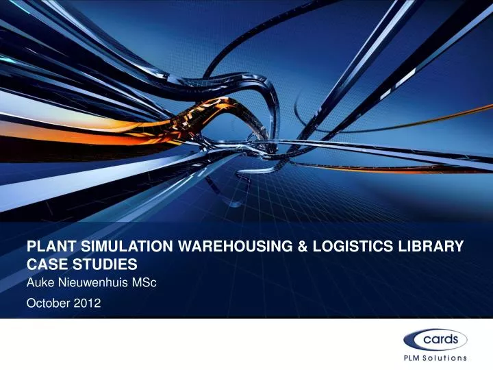 plant simulation warehousing logistics library case studies