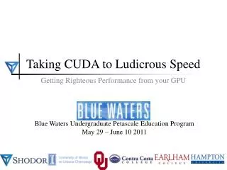 Taking CUDA to Ludicrous Speed