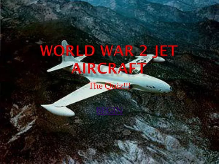 world war 2 jet aircraft