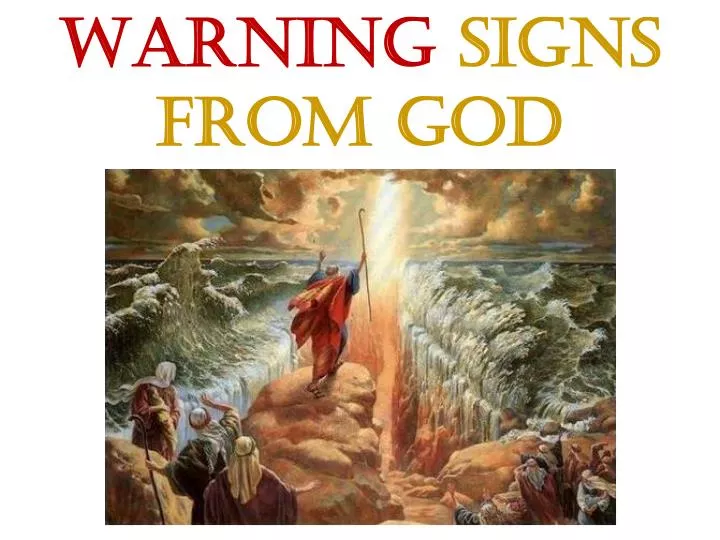 warning signs from god