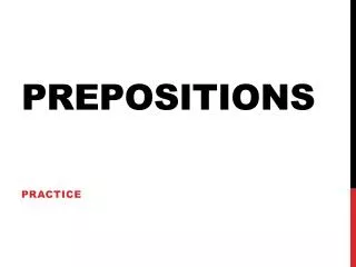 Prepositions