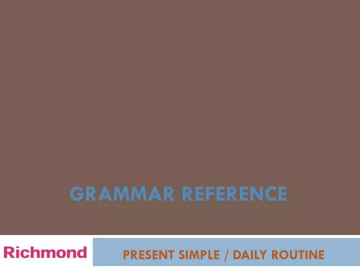 grammar reference