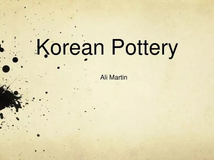 korean pottery