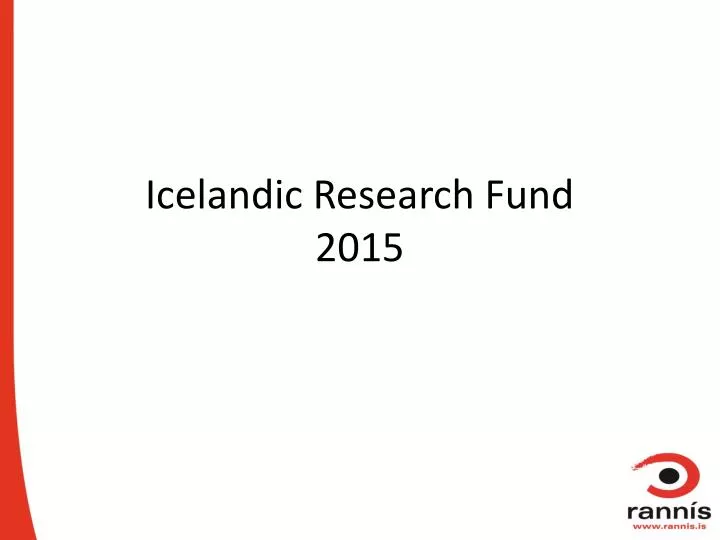 icelandic research fund 2015