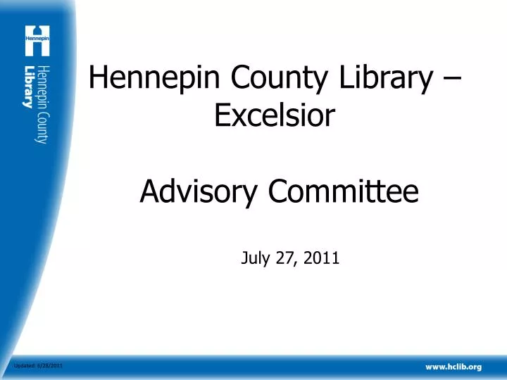 hennepin county library excelsior advisory committee
