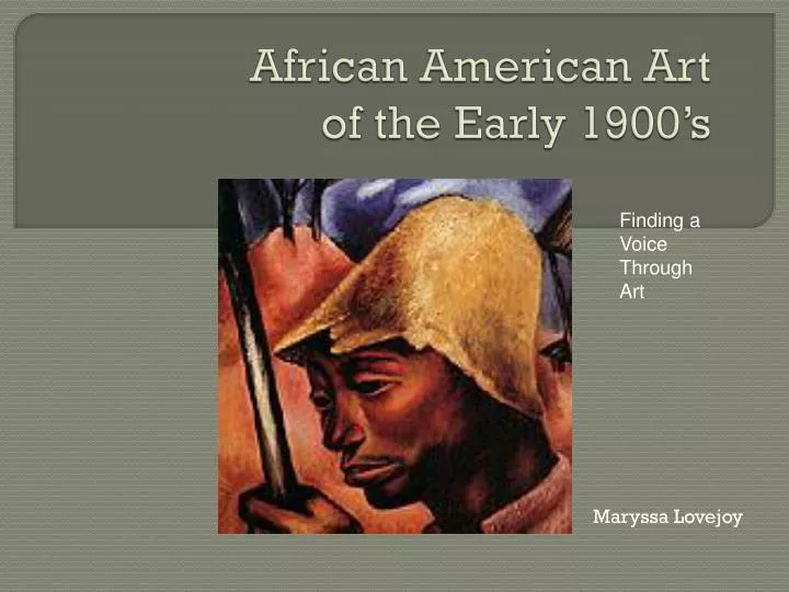 african american art of the early 1900 s