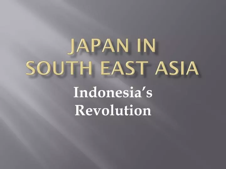 japan in south east asia