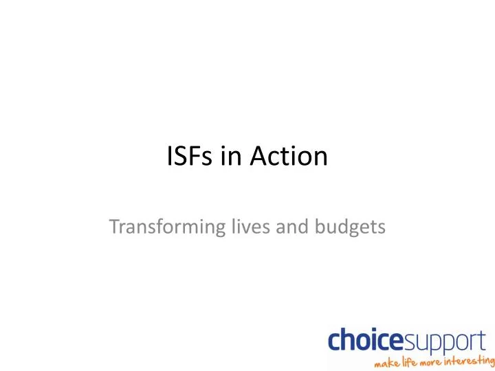 isfs in action