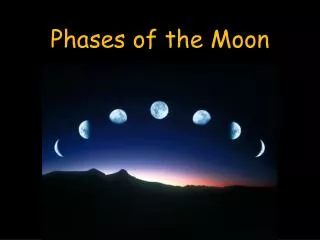 Phases of the Moon