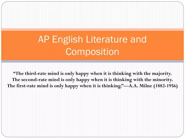 ap english literature and composition