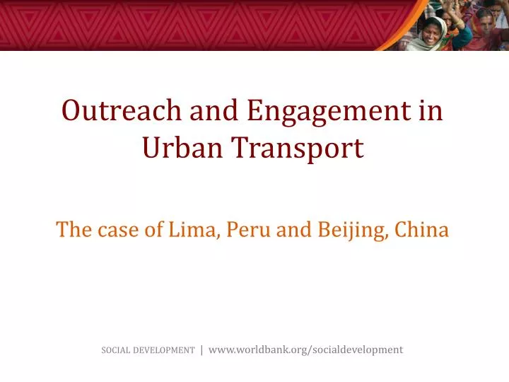 outreach and engagement in urban transport