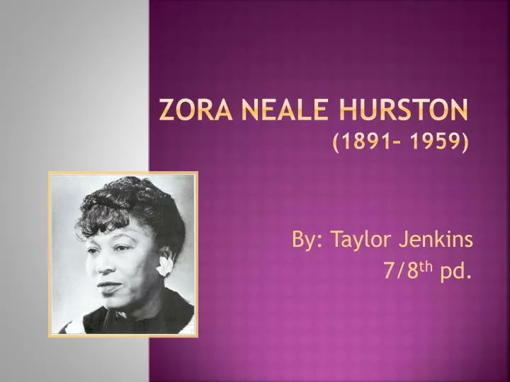 zora neale hurston 1891 1959