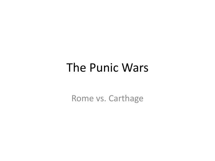the punic wars