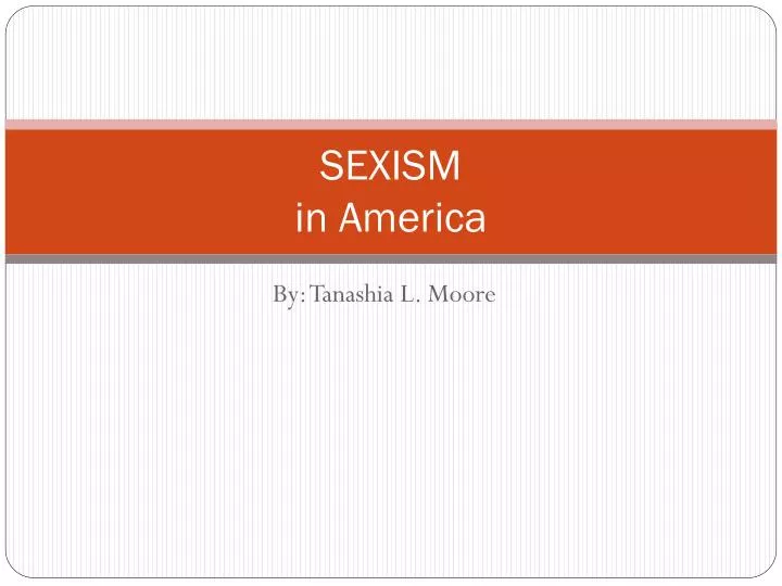 sexism in america