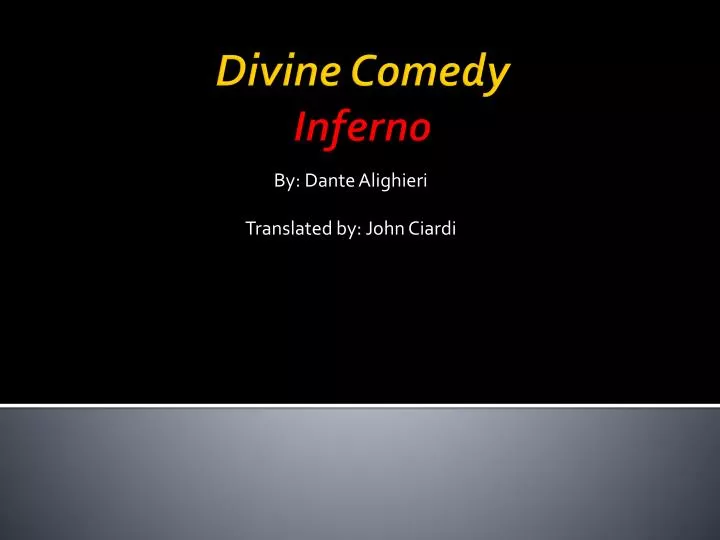 by dante alighieri translated by john ciardi