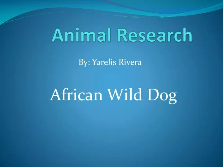 animal research