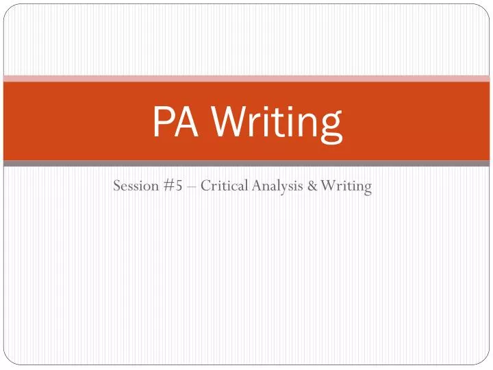 pa writing