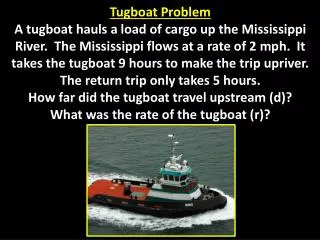 Tugboat Problem