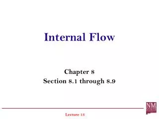 Internal Flow