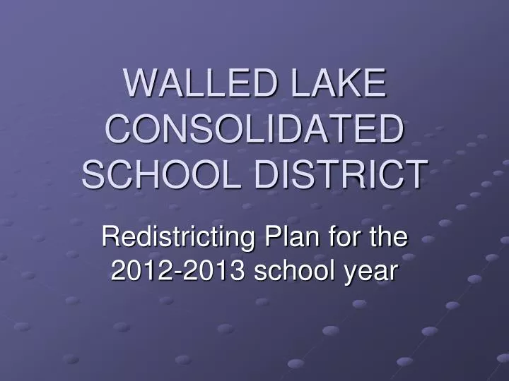 walled lake consolidated school district