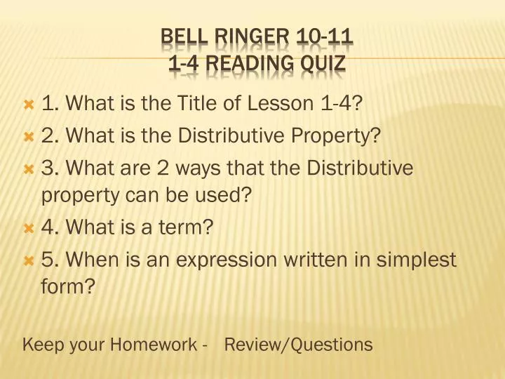 bell ringer 10 11 1 4 reading quiz