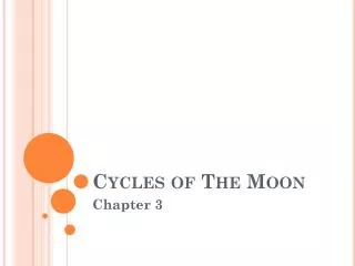 Cycles of The Moon