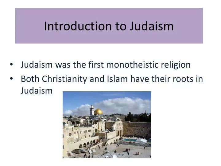 introduction to judaism